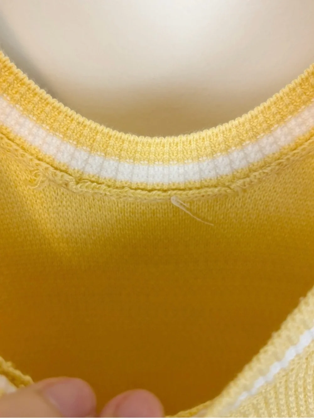 ALO Yoga Tennis Club Sweater Knit Dress in Yellow XXS
